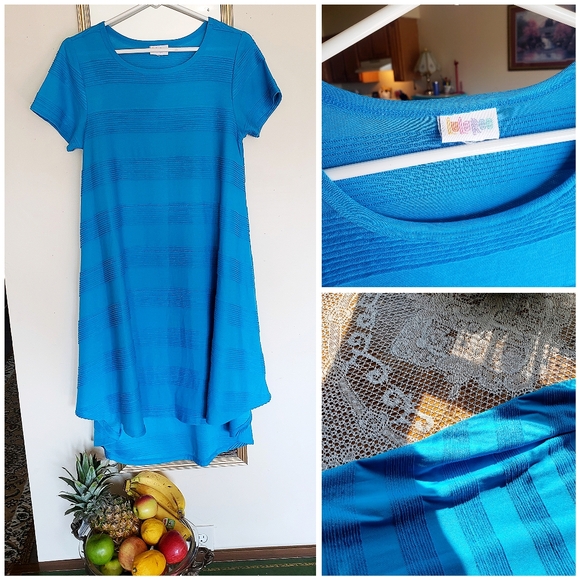 LuLaRoe Dresses & Skirts - NWOT lularoe flounder blue summer layering dress